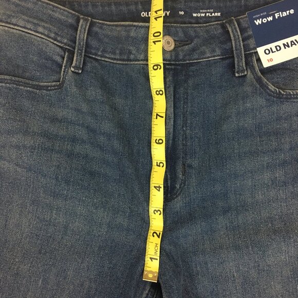 Old Navy Jeans Wow Flare High Rise Blue Women's 10 - Picture 10 of 13